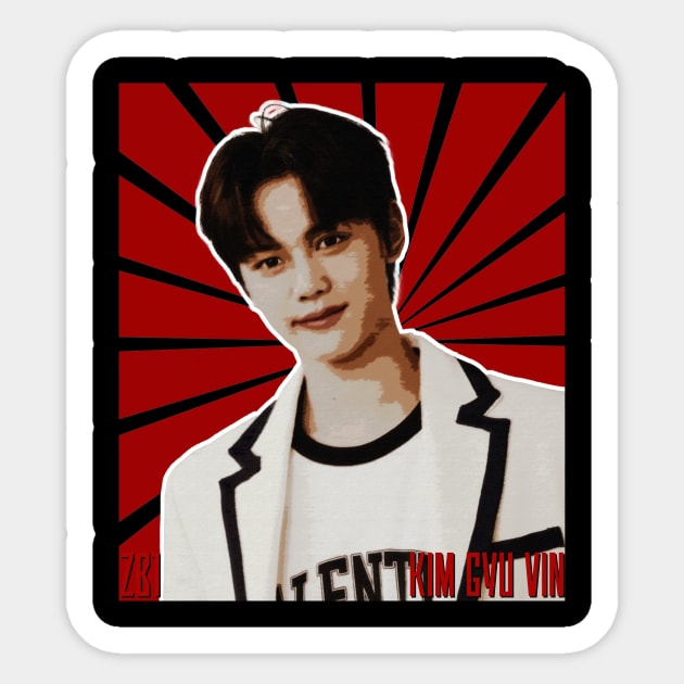 Kim Gyu Vin Vintage Sticker by wennstore